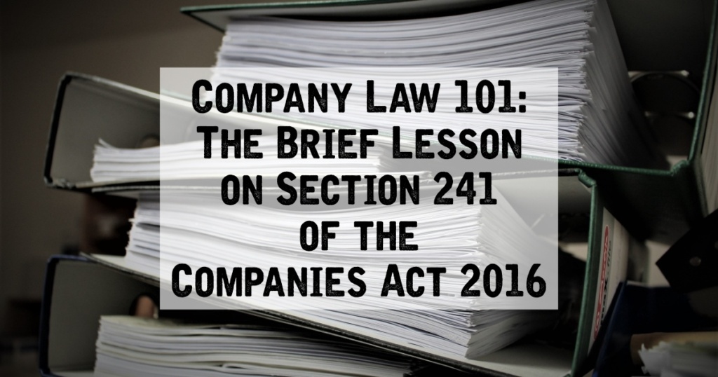 Companies Act 2016